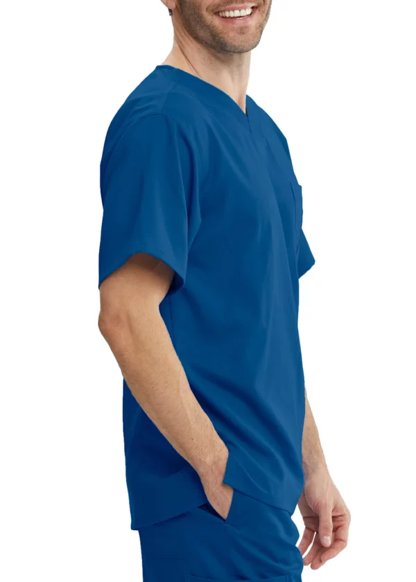 Grey's Anatomy Classic - Men's High V-Neck Scrub Top - Image 3