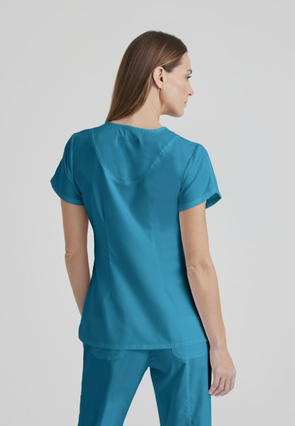 Grey's Anatomy Active - Women's Side Panel V-Neck Top - Image 3