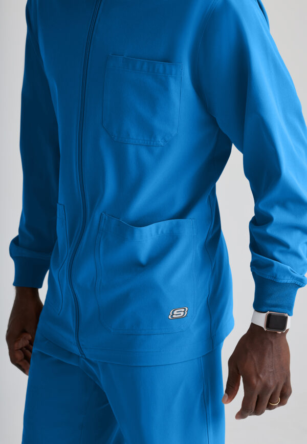 Skechers by Barco – Men’s Structure Cuffed Warm-up Scrub Jacket - Image 3