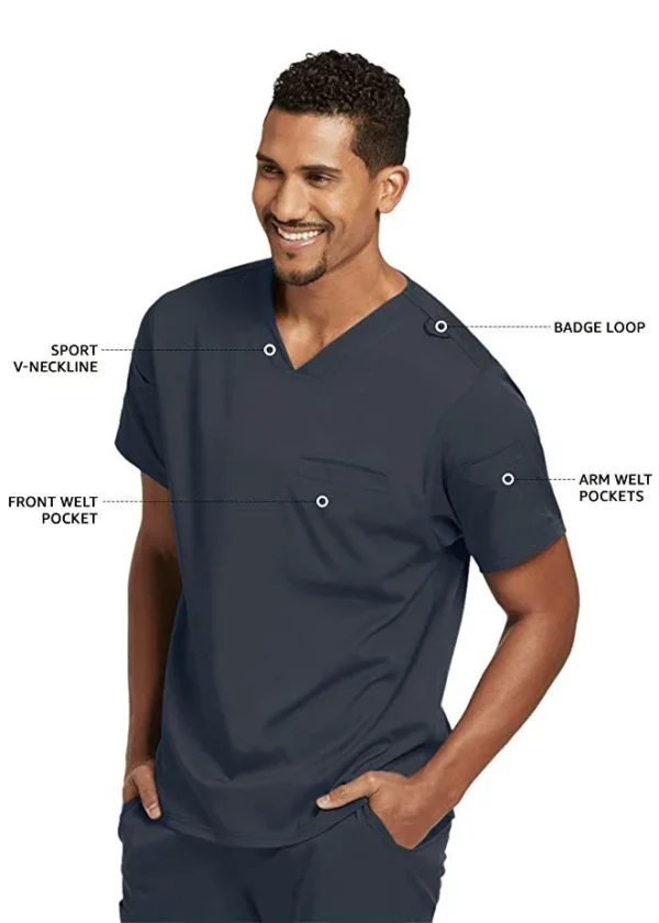 Grey's Anatomy Classic - Men's Wesley V-Neck Top - Image 2