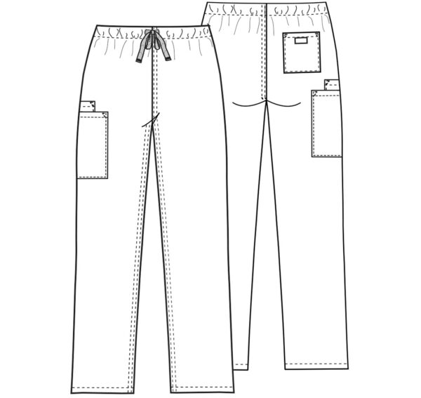 Cherokee Workwear - Unisex Drawstring Cargo Pant - Image 5