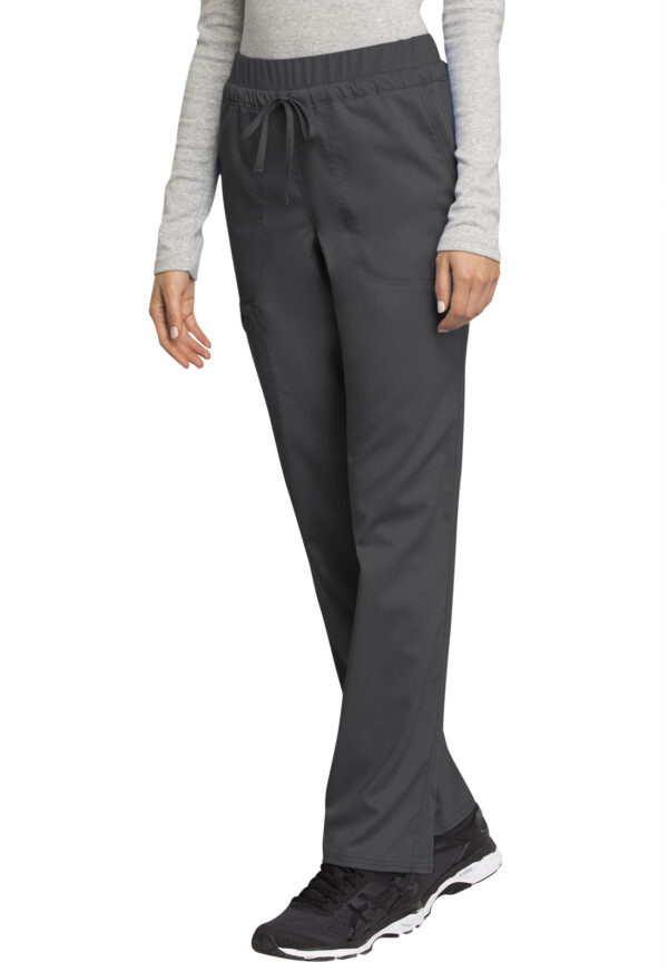 Cherokee Workwear - Women's Mid Rise Tapered Leg Drawstring Pant - Image 3