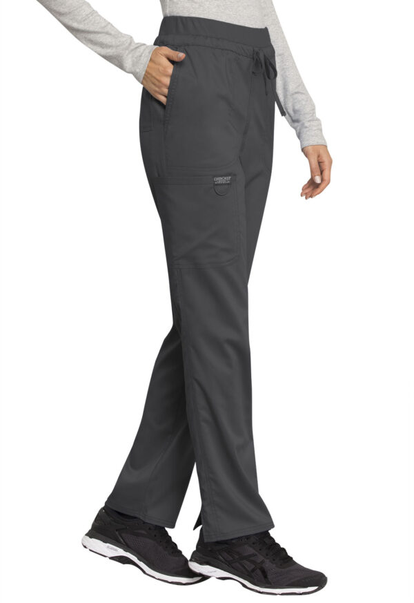 Cherokee Workwear - Women's Mid Rise Tapered Leg Drawstring Pant - Image 2