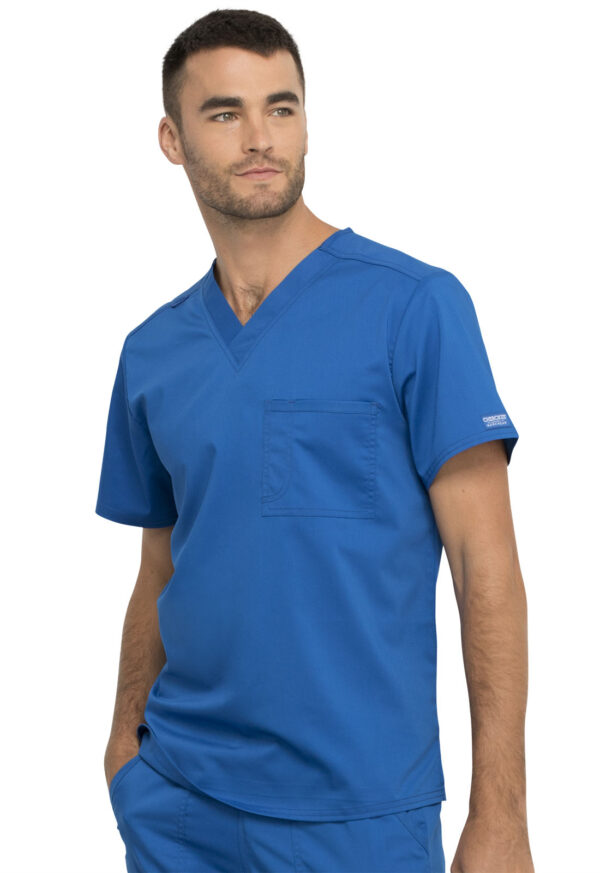 Cherokee Workwear - Unisex 1-Pocket V-Neck Top - Image 3