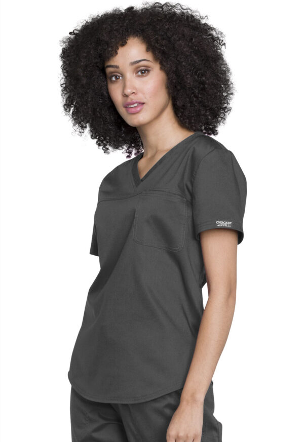 Cherokee Workwear - Women's V-Neck O.R. Top - Image 3