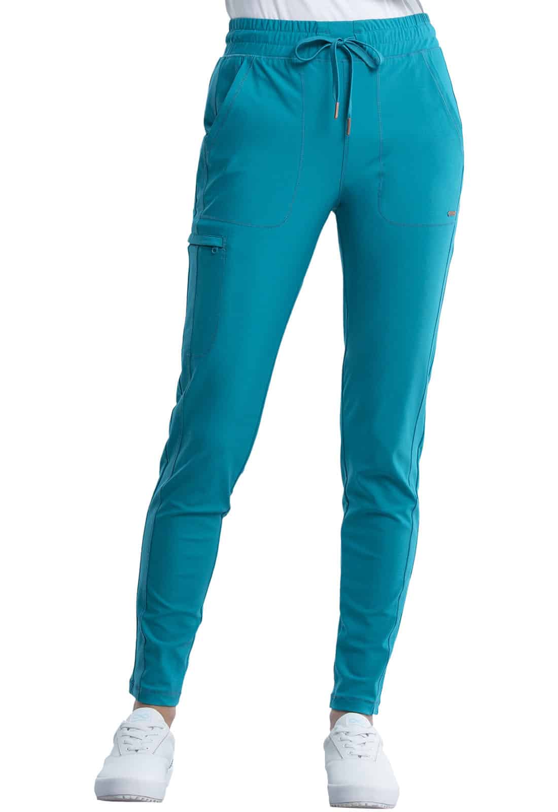 Cherokee Form Womens Mid Rise Tapered Leg Drawstring Pant - Just Cause ...