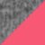 Charcoal Grey Heather-Hot Coral