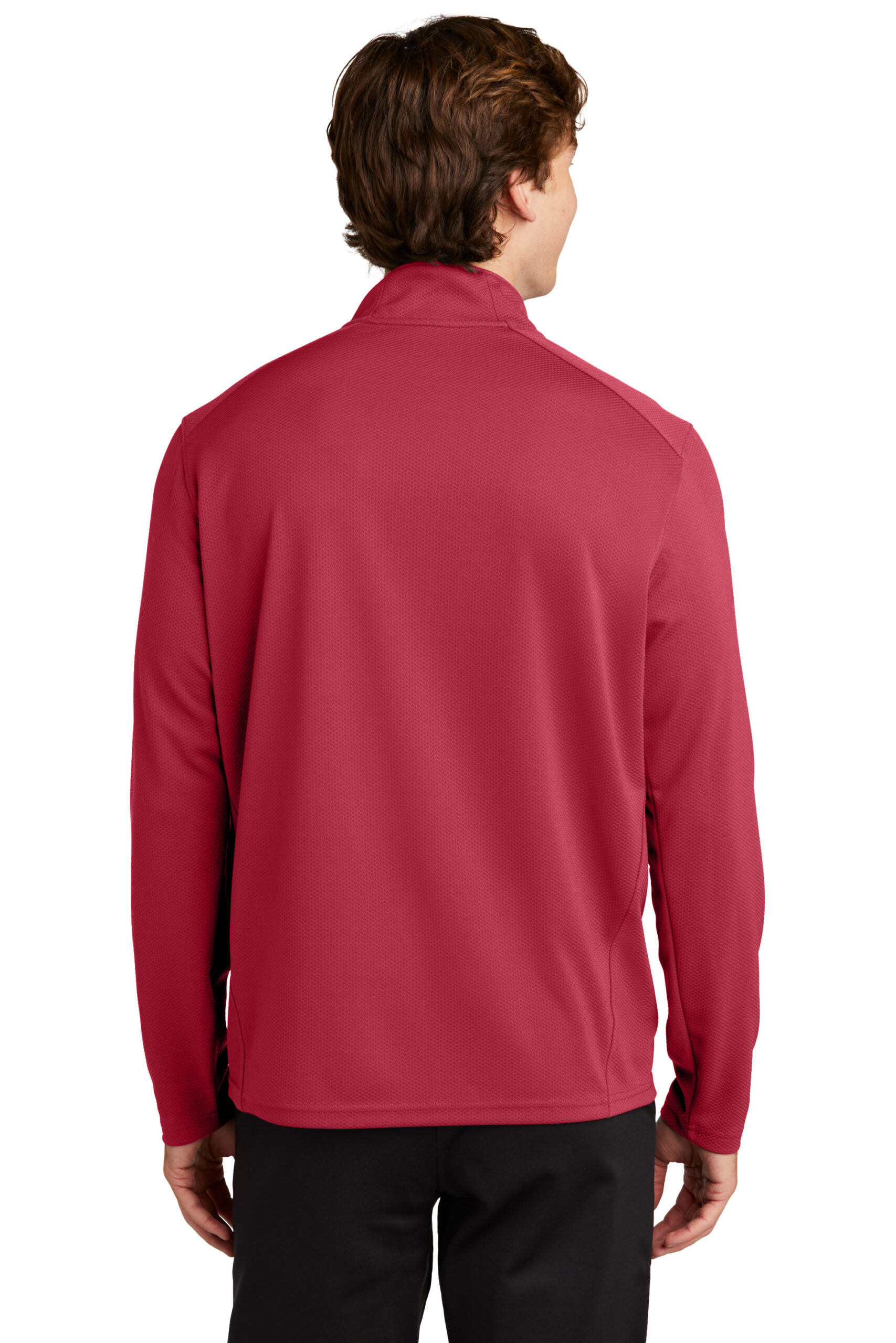 Sport-Tek - Men's Sport-Wick Textured 1/4-Zip Pullover - Image 2