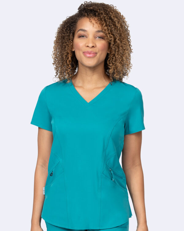 Zavate Ava Therese - Women's Back Knit Scrub Top - Image 4