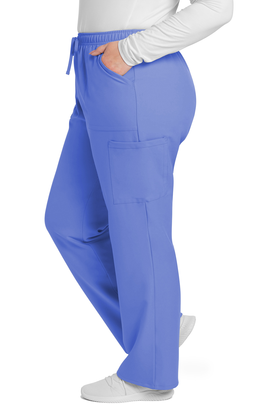 Cherokee WW Originals Ultra - Women's Mid Rise Pull-on Slim Leg Cargo Pant Tall - Image 3