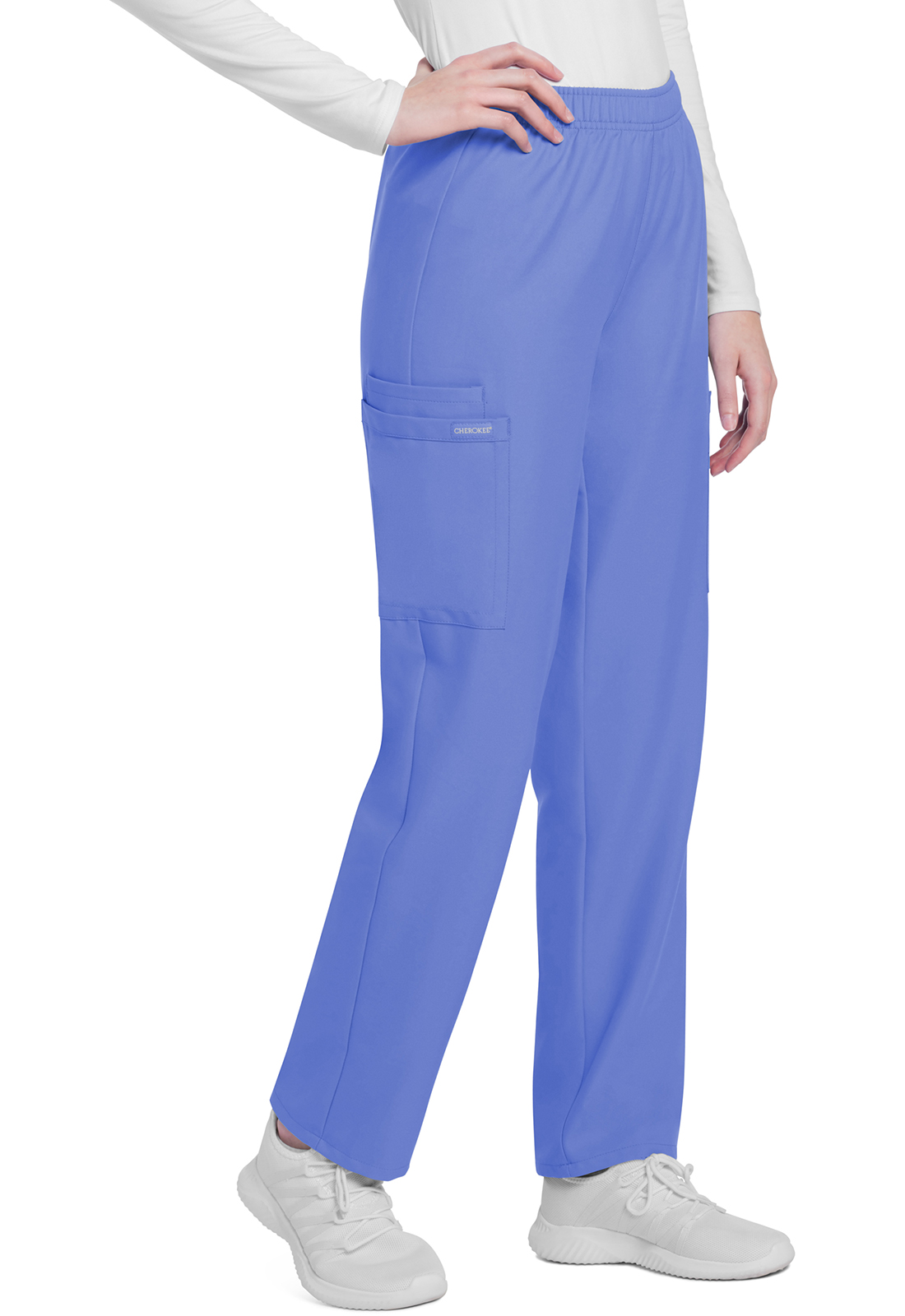 Cherokee WW Originals Ultra - Women's Mid Rise Pull-on Slim Leg Cargo Pant - Image 2